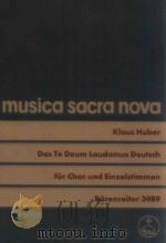 Das te deum laudamus deutsch fur Chor und Einzelstimmen（1958 PDF版）
