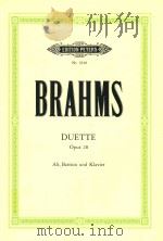 DUETTE FUR ALT BARITON UND KLAVIER opus 28 nr.3910 PDF电子版封面 0014019518