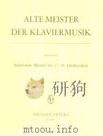 Alter Meister Der Klaviermusik Band Ⅲ nr.4641c（1960 PDF版）