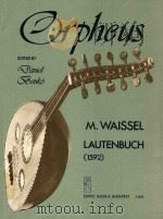 Waissel Lautenbuch(1592) Z.8752 PDF电子版封面 Waissel