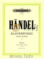 Klavierwerke Piano Works Band Ⅰ Suiten Erste Sammlung(1720)  hwv426-433（ PDF版）