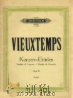 KONZERT studies of concert opus 16(arbos) PDF电子版封面 VIEUXTEMPS
