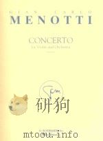 Concerto for violin and orchestra 1992 PDF电子版封面 073999802085