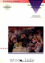 Favorite French Art Songs Low Voice 1992 PDF电子版封面