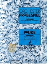Orchester-probespiel Pauke Schlagzeug ed.7855 1993 PDF电子版封面 0001081436