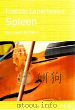 Spleen for violin & piano 3 PDF电子版封面