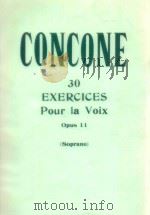 30 Exercices pour la Voix opus 11 PDF电子版封面 Concone 30