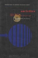 SOCIETIES:EVOLUTIONARY AND COMPARATIVE PERSPECTIVES（ PDF版）