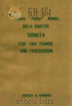 Sonata for two pianos and percussion 1942 PDF电子版封面 Bela Bartok