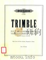Four fragments from the canterbury tales for flute clarinet harpsichord no.66068（1967 PDF版）