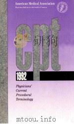 CPT 1992 PHYSICIANS' CURRENT PROCEDURAL TERMINLOLGY（1992 PDF版）