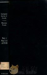geological survey of Canada mesozoic fossils vol.I,part1-3 1876 PDF电子版封面