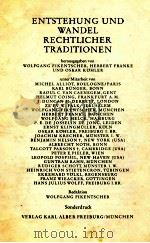 ENTSTEHUNG UND WANDEL RECHTLICHER TRADITIONEN（ PDF版）