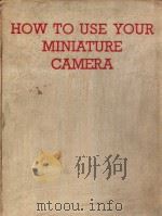 HOW TO USE YOUR MINIATURE CAMERA（ PDF版）