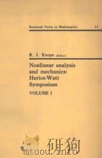NONLINEAR ANALYSIS AND MECHANICS: HERIOT-WATT SYMPOSIUM VOLUME I（1977 PDF版）