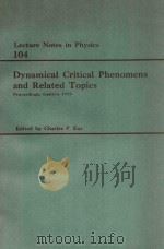 DYNAMICAL CRITICAL PHENOMENA AND RELATED TOPICS（1979 PDF版）