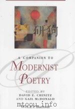 a companion to modernist poetry（ PDF版）