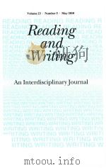 READING AND WRITING WOLUME 23 NUMBER 5 MAY 2010 PDF电子版封面