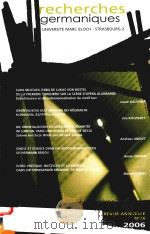 RECHERCHES GERMANIQUES UNIVERSITE MARC BLOCH STRASBOURG 2（ PDF版）