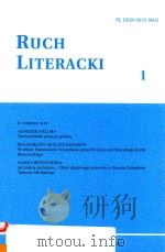 RUCH LITERACKI 1 PDF电子版封面