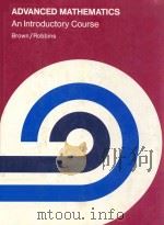 ADVANCED MATHEMATICS AN INTRODUCTORY COURSE（1981 PDF版）
