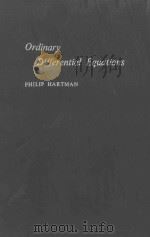 Ordinary differential equations 1964 PDF电子版封面 Philip Hartman