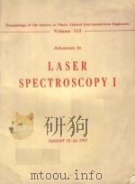 ADVANCES IN LESER SPECTROSCOPY I VOLUME 113（1977 PDF版）