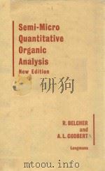 SEMI-MICRO QUANTITATIVE ORGANIC ANALYSIS（ PDF版）