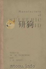 THE MANUFACTURE OF SULFURIC ACID（ PDF版）