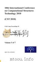 10TH INTERNATIONAL CONFERENCE ON COMPUTATIONAL STRUCTURES TECHNOLOGY 2010 (CST 2010) CIVI-COMP PROCE PDF电子版封面 1617389832