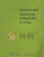 ELEMENTARY QUANTUM CHEMISTRY（ PDF版）