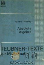 ABSOLUTE ALGEBRA（ PDF版）