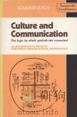 CULTURE & COMMUNICATION THE LOGIC BY WHICH SYMBOLS ARE CONNECTED（ PDF版）
