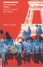 PSYCHOANALYTIC POLITICS:FREUD'S FRENCH REVOLUTION PDF电子版封面 SHERRY TURKLE