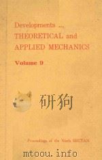 DEVELOPMENTS IN THEORETICAL AND APPLIED MECHANICS  VOLUME 9（ PDF版）