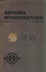 DECHEMA MONOGRAPHIEN BAND 37 NR.576-578 1960 PDF电子版封面