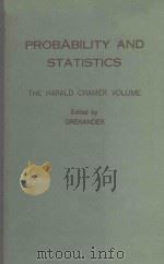 PROBABILITY AND STATISTICS THE HARALD CRAMER VOLUME（1959 PDF版）