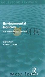 ENVIRONMENTAL POLICIES AN INTERNATIONAL REVIEW（1987 PDF版）