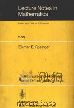 LECTURE NOTES IN MATHEMATICS 684 DISTRIBUTIONS AND NONLINEAR PARTIAL DIFFERENTIAL EQUATIONS（1978 PDF版）