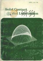 SOLID CONTACT AND LUBRICATION（1980 PDF版）