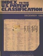 INDEX TO THE U.S.PATENT CLASSIFICATION DECEMBER 1980（1980 PDF版）