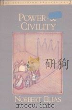 POWER & CIVILITY THE CIVILIZING PROCESS VOLUME 2 1982 PDF电子版封面 0394711343 NORBERT BELIAS