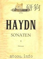 SONATEN FUR KLAVIER ZU ZWEI HANDEN=海顿奏鸣曲（1937 PDF版）
