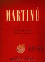 MARTINU INTERMEZZO HOUSLE A KLAVIR-VIOLON ET PIANO=玛蒂努:间奏曲 PDF电子版封面 V.NOPP