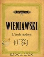L'ECOLE MODERNE OPUS 10 PDF电子版封面 WIENIAWSKI