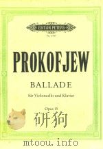 BALLADE FUR VIOLONCELLO UND KLAVIER OPUS15（ PDF版）