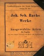Ausgw?hlte Arien für Sopran mit einem obligaten Instrument und Klavier oder Orgelbegleitung 2 Heft=（1912 PDF版）