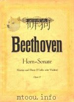 贝多芬奏鸣曲(圆号及钢琴)作品17号(外文) PDF电子版封面 贝多芬