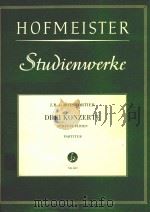 三首协奏曲(五支长笛总谱)(外文) PDF电子版封面