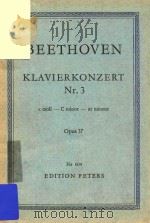 KONZERTNR.3=第三钢琴协奏曲 C小调 作品37 PDF电子版封面 BEETHOVEN